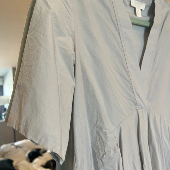 COS Kaftan Dress With Pleat Detail In Grey, XS - Picture 6 of 10